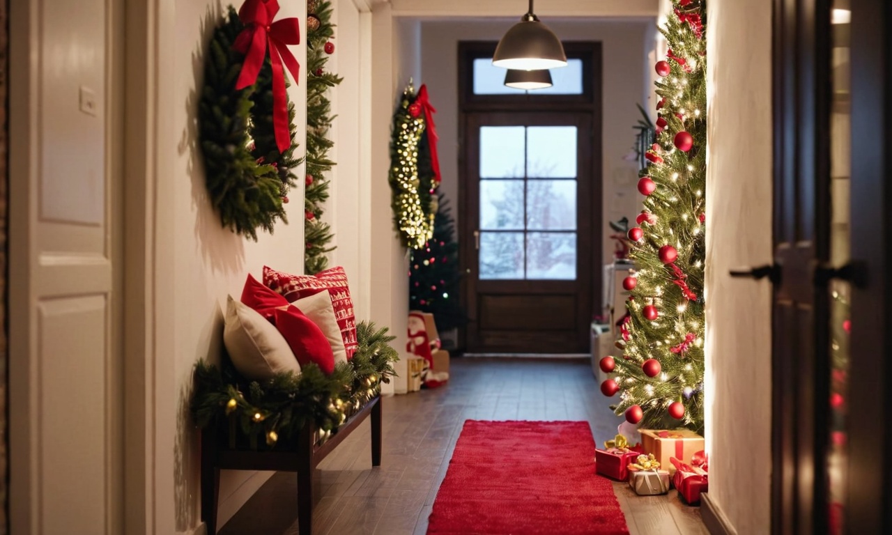 Прихожая в создании новогодней атмосферы