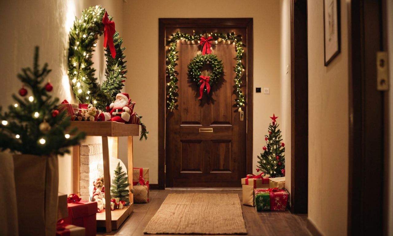 Основные идеи для украшения прихожей к Новому году
