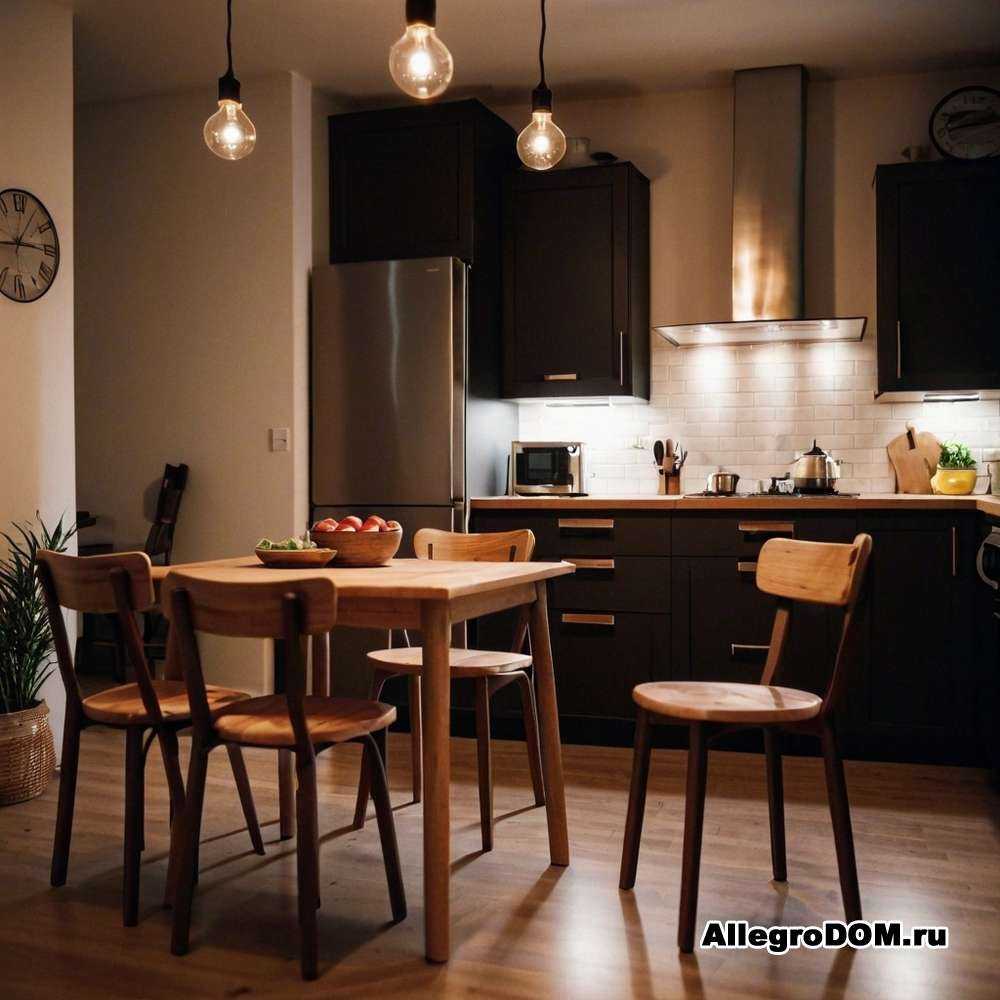 Стулья из стекла создают легкость и воздух в интерьере