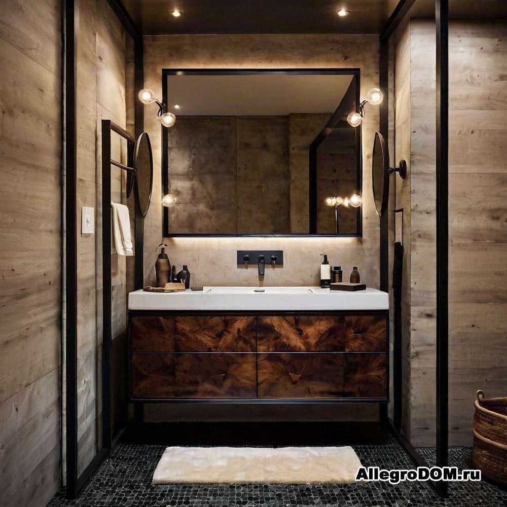 Как оформить ванную в стиле кантри с уютной мебелью и аксессуарами