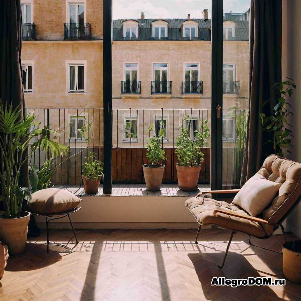 Стильный балкон идеи для кресел и столов