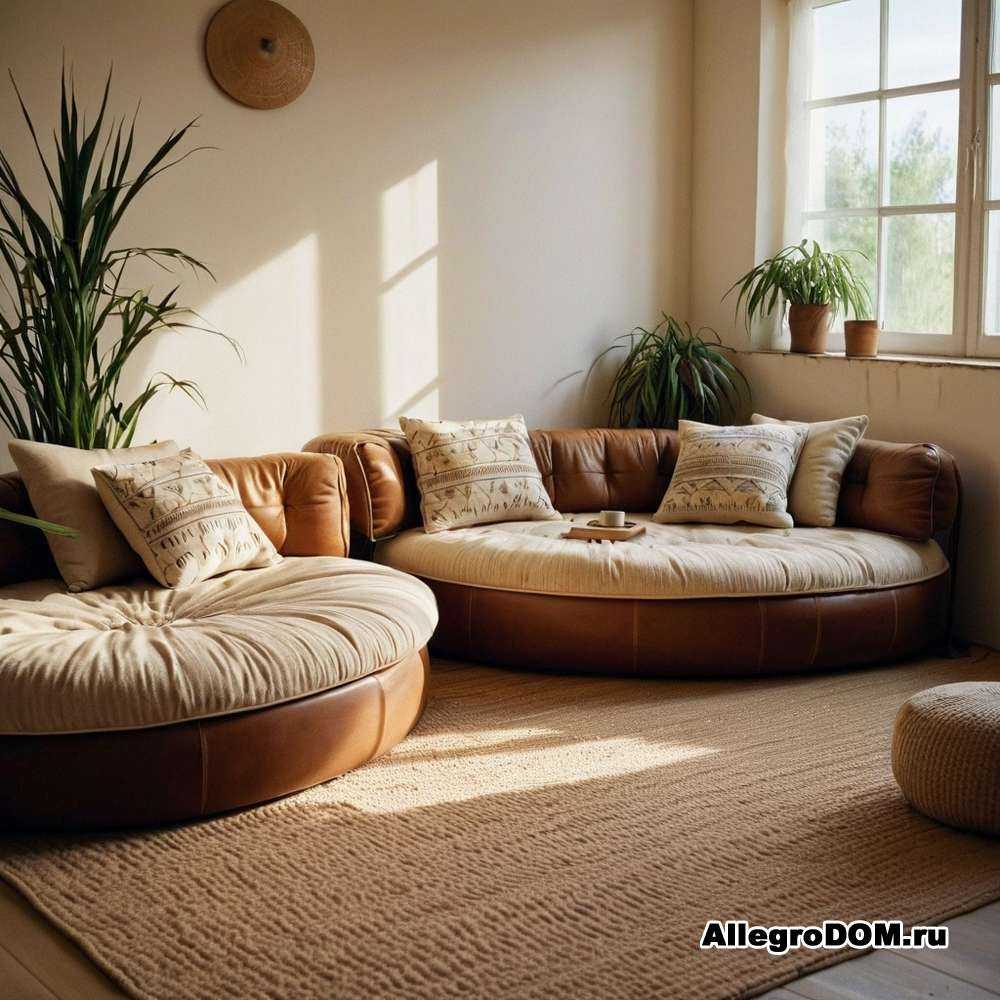 Как правильно расставить угловой диван и мебель в комнате