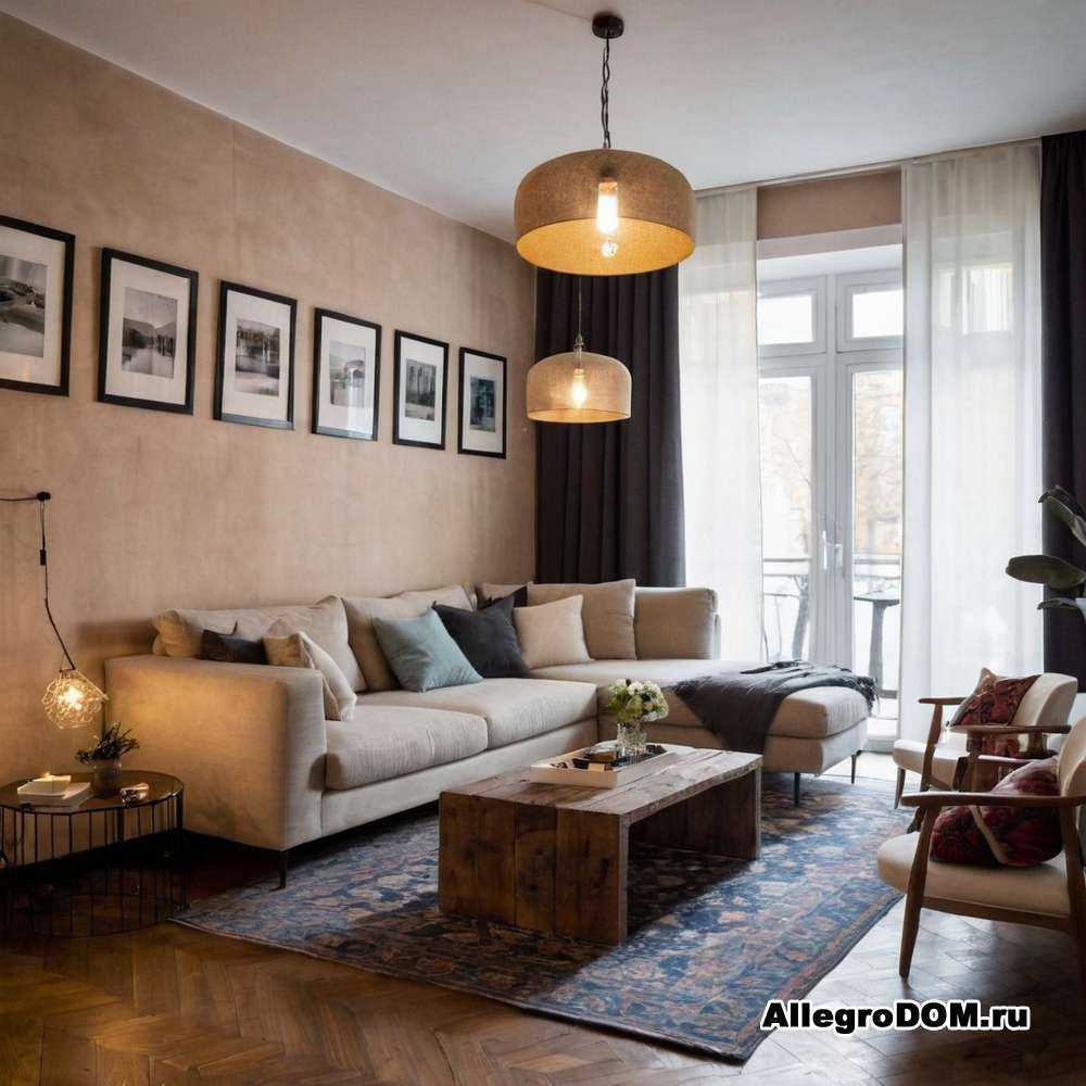 Диван в гостиной как центральный элемент интерьера