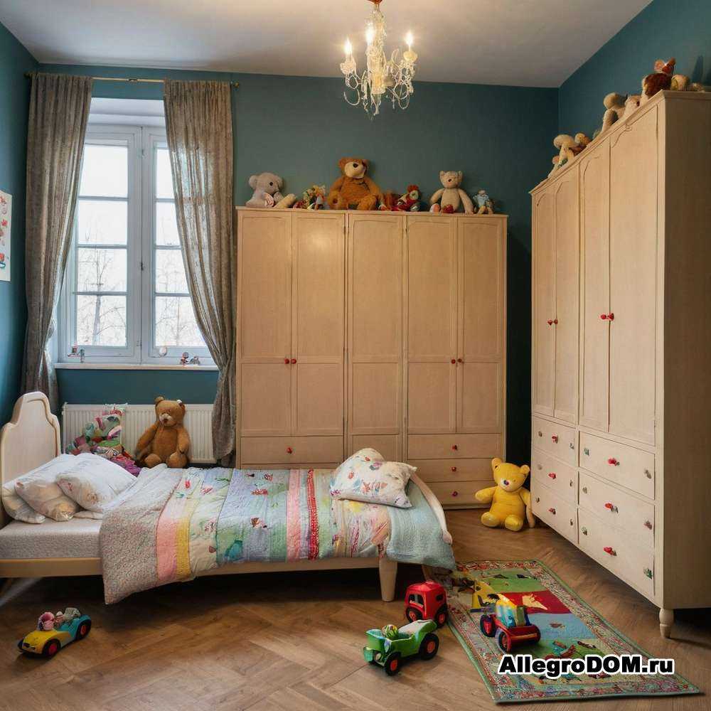 Организация пространства в детской с помощью мебели