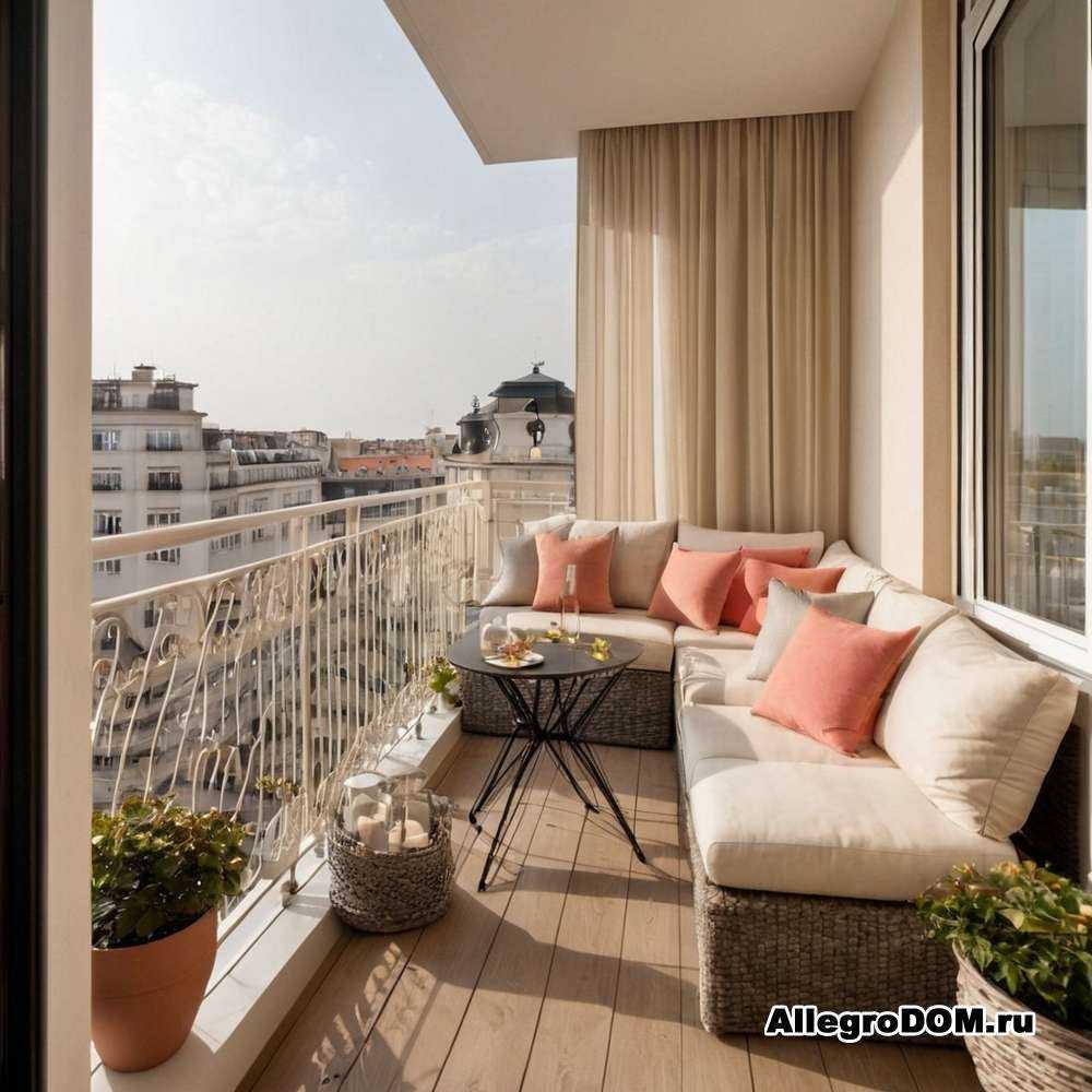 Зона для завтраков на балконе стол и стулья идеи оформления