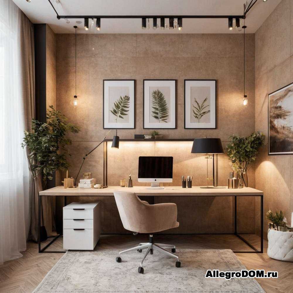 Журнальный стол в кабинете утонченность в деталях